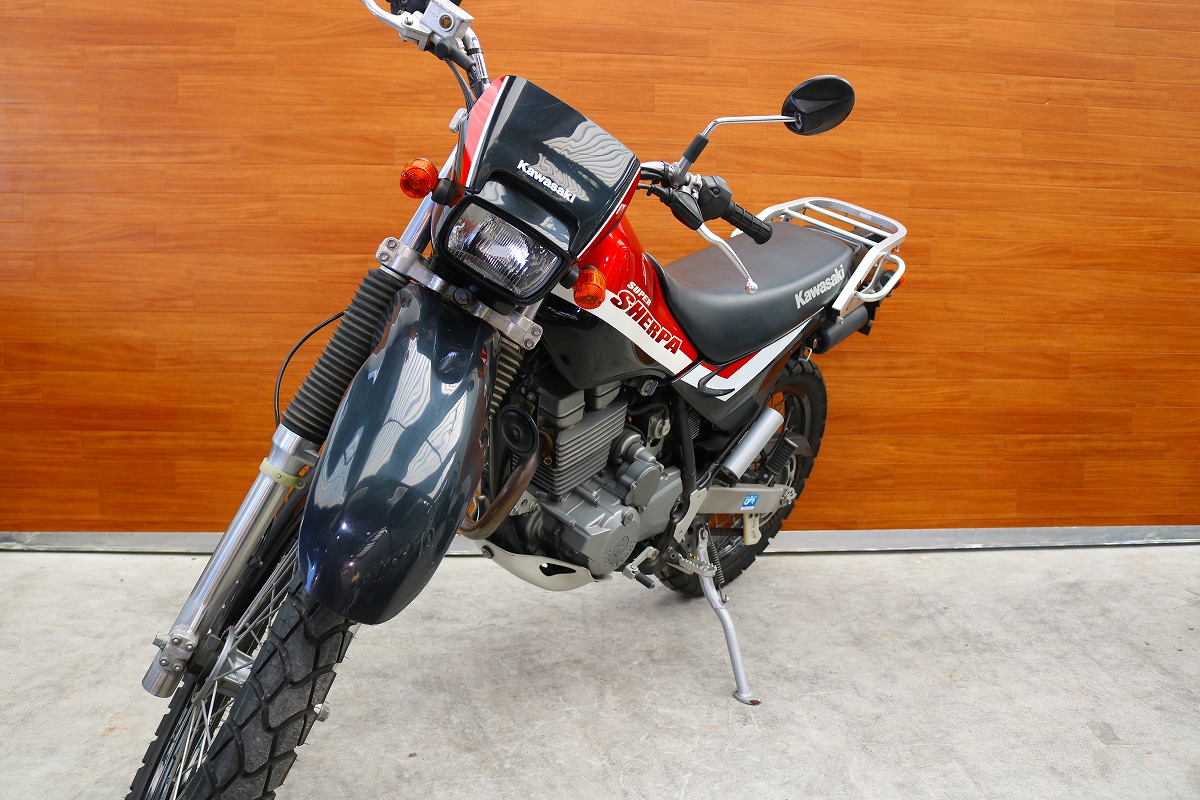 熊本中古車バイク情報 カワサキ スーパーシェルパ 250 橙色 熊本のバイクショップ アール バイクの新車 中古車販売や買取 レンタルバイク のことならおまかせください